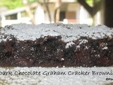 Dark Chocolate Graham Cracker Brownies