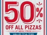 Dominos Pizza 50% Off Coupon July 20, 2014