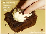 Double Dark Chocolate Banana Cake