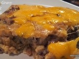 Sausage Gravy Stuffing Casserole