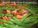 Southern Skillet Green Beans with Ham Cooked in t-Fal Skillet
