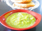 Hari chutney for Poori