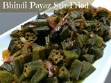 Bhindi payaz Stir Fired | Okra | Ladies Finger Fried Recipe with Onions | Vegetarian Recipes