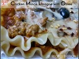 Lasagne recipe with chicken mince | Olives | Pasta Dishes