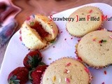  Strawberry Jam Filled Muffins Recipe  : 5th Guest Post for AinyCooks