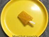 Mixed fruit juice popscicle
