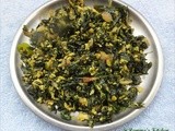 Muringayila mutta thoran / Drumstick leaves egg stir fry