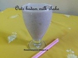 Oats badam milk shake