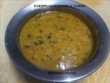 Parippu kootan/Easy Chana Dal curry