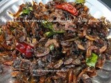 Unakka chemmeen varuthathu/Dry prawn fry