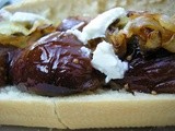 Poached fig sandwich with goat cheese...oh davis fatface we miss you