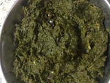 Paalakura pachadi (spinach chutney)