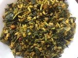 Thotakura pesara pappu eguru (amaranth leaves with moong dal)