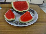 Watermelon vodka slices