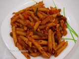 Indian style spicy chicken pasta (3)