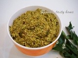 Kariveppila thenga chammanthi/ curry leaf coconut chutney