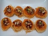 Katayef baklava / Burma baklava