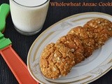My lovely guests- Whole Wheat Anzac Cookies
