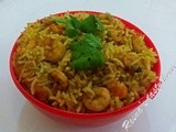 Prawn rice/ Chemmeen choru/ Konju choru