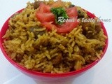 Soya chunk mushroom biriyani