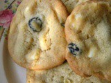 Blueberry White Chocolate Cookies