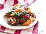 Chocolate Dipped Cinnamon Crackle Cookies