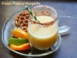 Frozen Tropical Margarita with Sweet Chile Rim