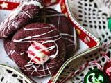Hershey Kiss Cookies: Holiday Red Velvet Peppermint
