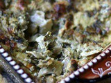 Hot Spinach Artichoke Dip with Smoked Provolone