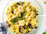 Italian Tortellini Pasta Salad Recipe with Asparagus