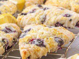Lemon Blueberry Scones with Lemon Glaze (Easy Recipe)