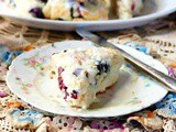 Lemon Blueberry Scones with Lemon Glaze