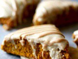 Pumpkin Scones with Maple Glaze for Fall Brunch