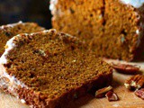 Pumpkin Spice Bread with Bourbon Glaze