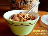 Raisin Date Granola Recipe