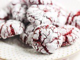 Red Velvet Crinkle Cookies