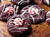 Red Velvet Peppermint Kiss Cookies