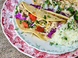 Slow Cooker Tequila Lime Chicken Tacos