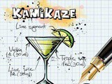 No sugar quick-pickled Onions and ham with crackling and a Kamikaze Cocktail