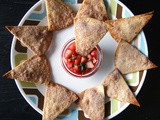 Cinnamon Sugar Tortilla Chips with Strawberry Salsa