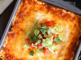 Easy Mushroom and Corn Layered Mexican Bake