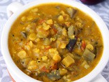 Kathirikai Kootu (Brinjal and Chana Dal Kootu)