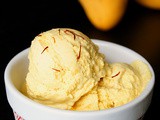 Kesar Mango Ice Cream (No Eggs, No Churn)
