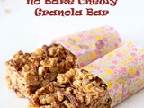 No Bake Chewy Granola Bar