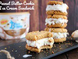 Peanut Butter Cookie Ice Cream Sandwich