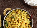 Vazhaithandu Poriyal (Sauteed Banana Stem)