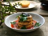 Torrette di polenta, legumi e funghi