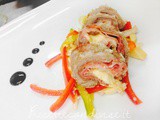 Involtini di manzo con crudo di Parma e provola