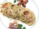 Linguine alla carbonara di mare