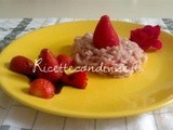 Ricetta risotto con fragole e champagne accompagnato da fragole in glassa di aceto balsamico di Michele Mitch Brandi